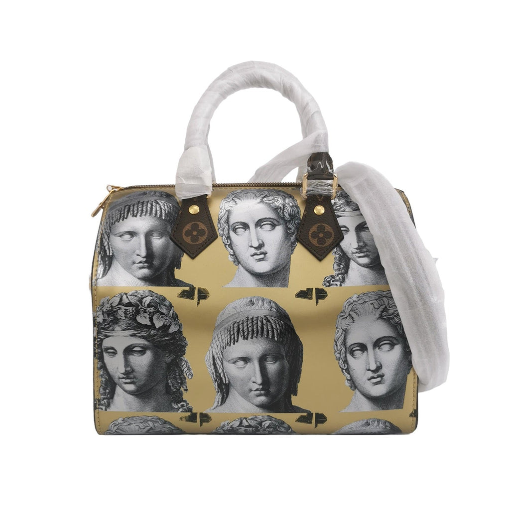 Louis Vuitton Speedy 25 Bandouliere Fornasetti Museum Gold