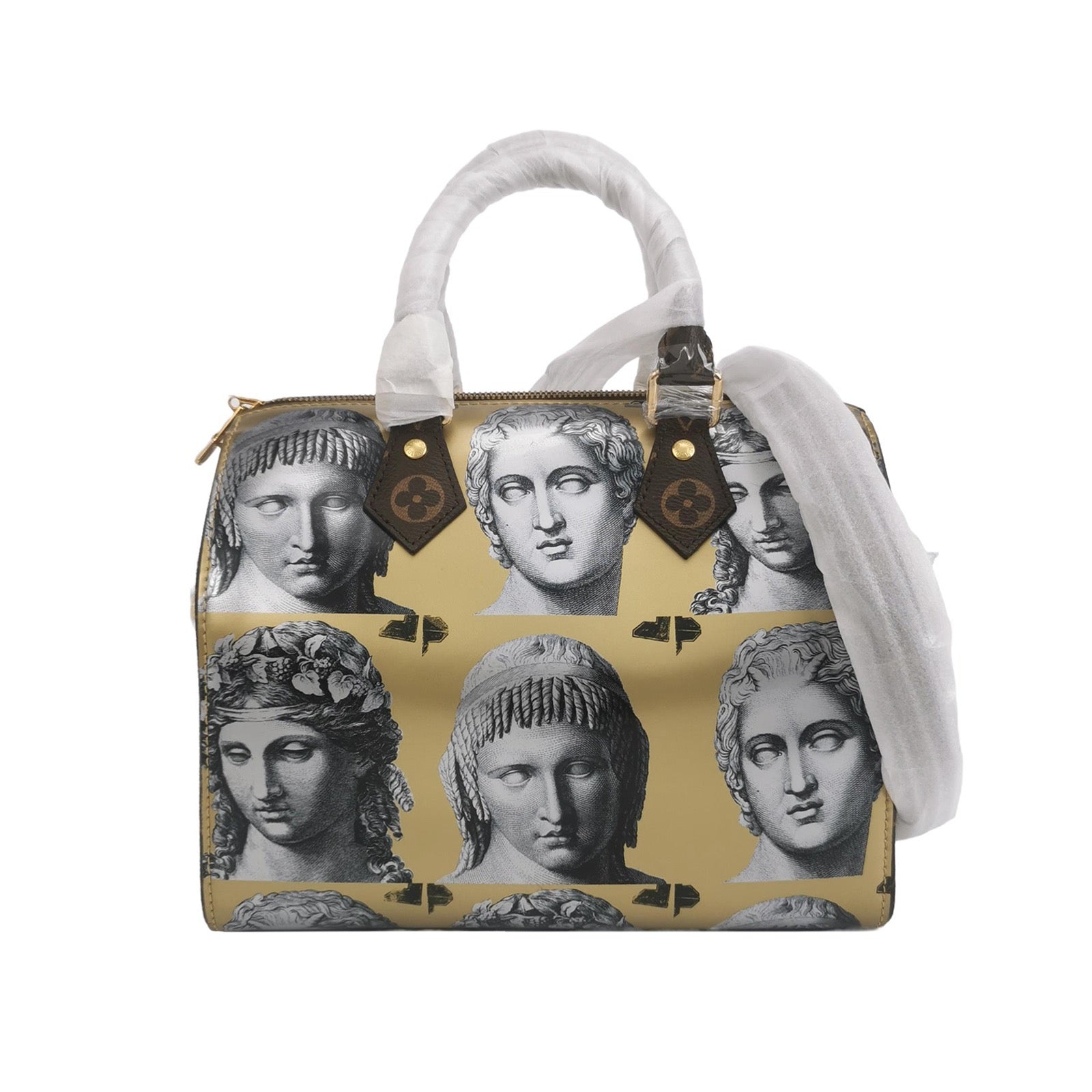 Louis Vuitton Speedy 25 Bandouliere Fornasetti Museum Gold
