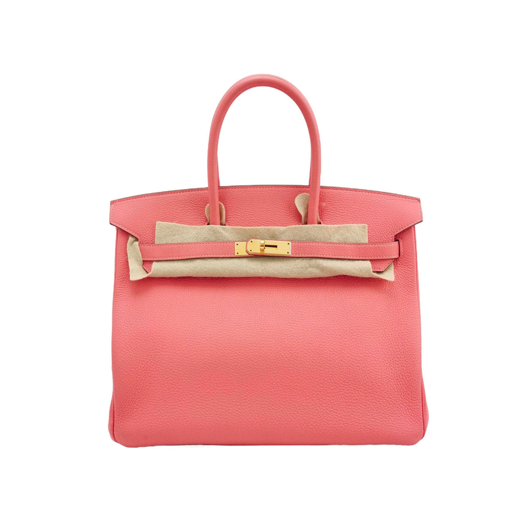 Hermes Birkin 35 Togo U5 Rose Lipstick Pink Gold Hardware 2013