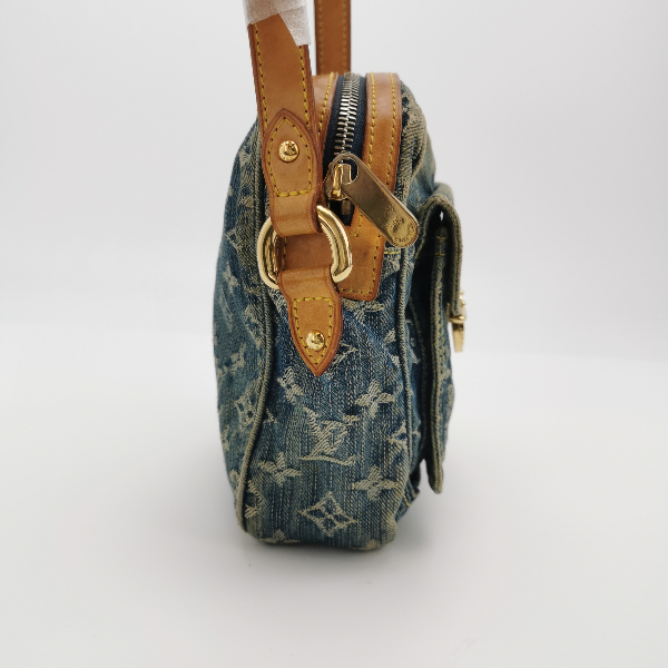Louis Vuitton Monogram Denim Camera Crossbody Bag Blue