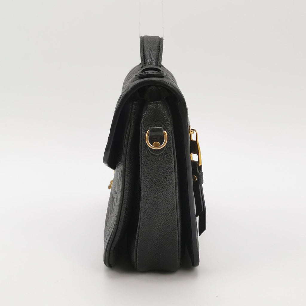 Louis Vuitton Pochette Métis Monogram Empreinte Leather Black