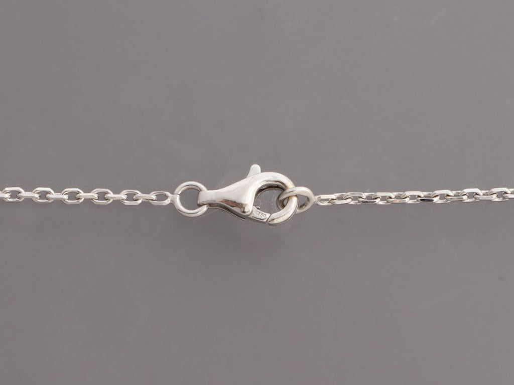 Chanel 18K White Gold Diamond and Black Onyx Camélia Sculpté Drop Necklace