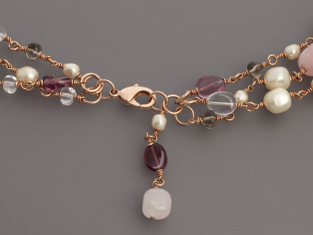 Chanel Layered Long Logo Necklace