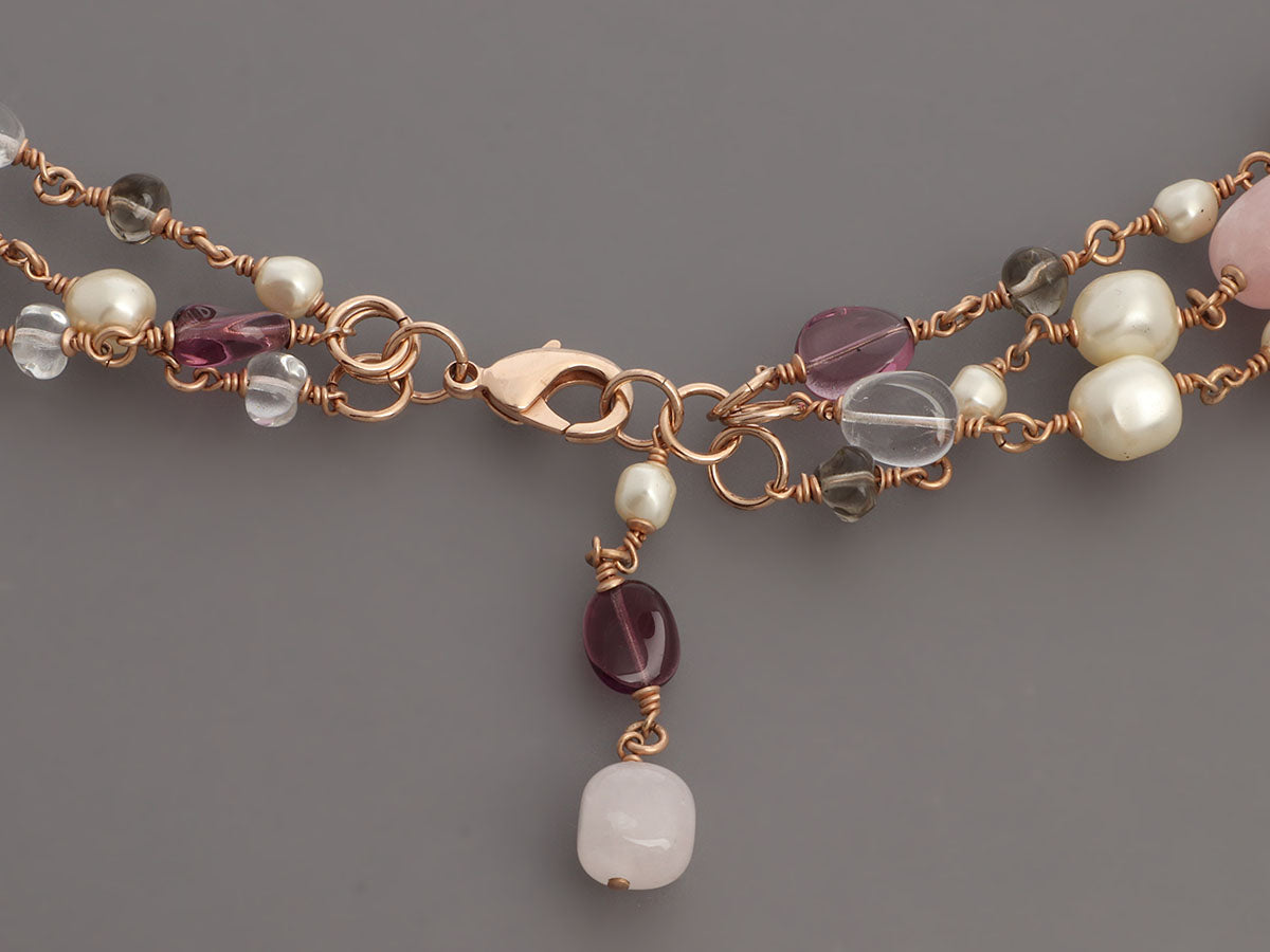 Chanel Layered Long Logo Necklace