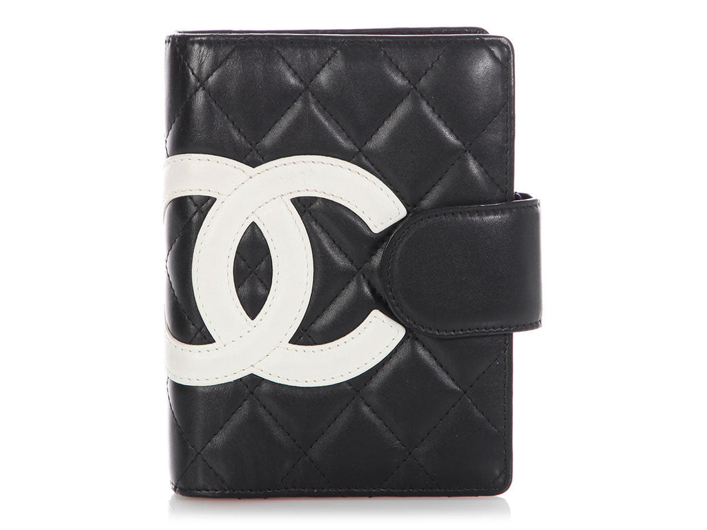 Chanel Small Black and White Cambon Ring Agenda