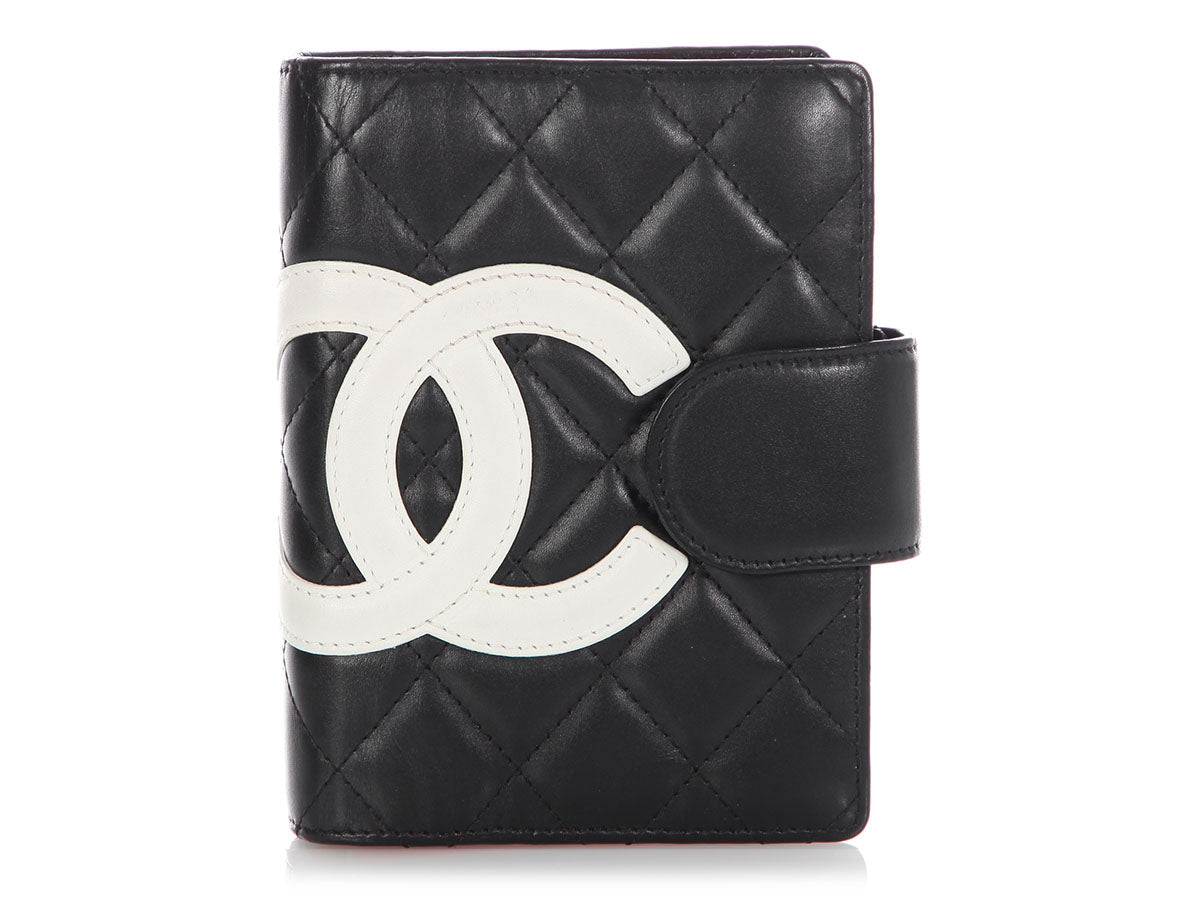Chanel Small Black and White Cambon Ring Agenda