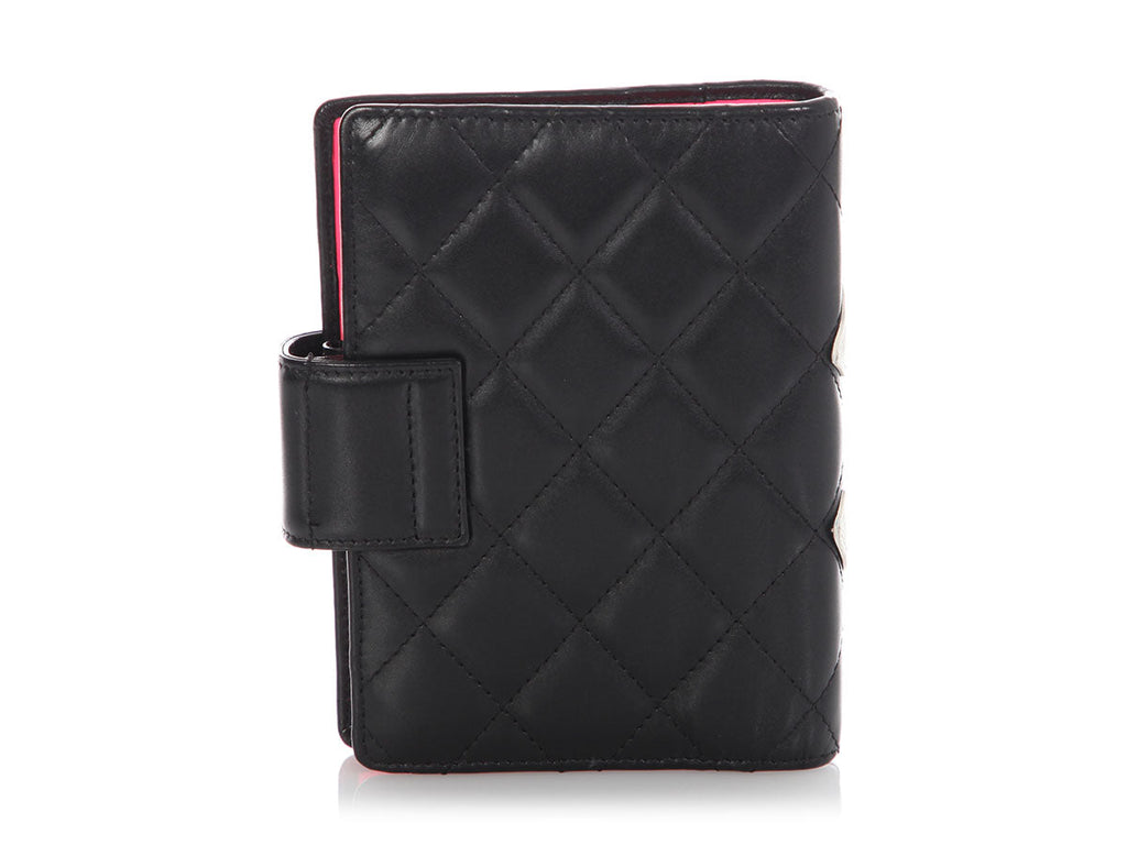 Chanel Small Black and White Cambon Ring Agenda