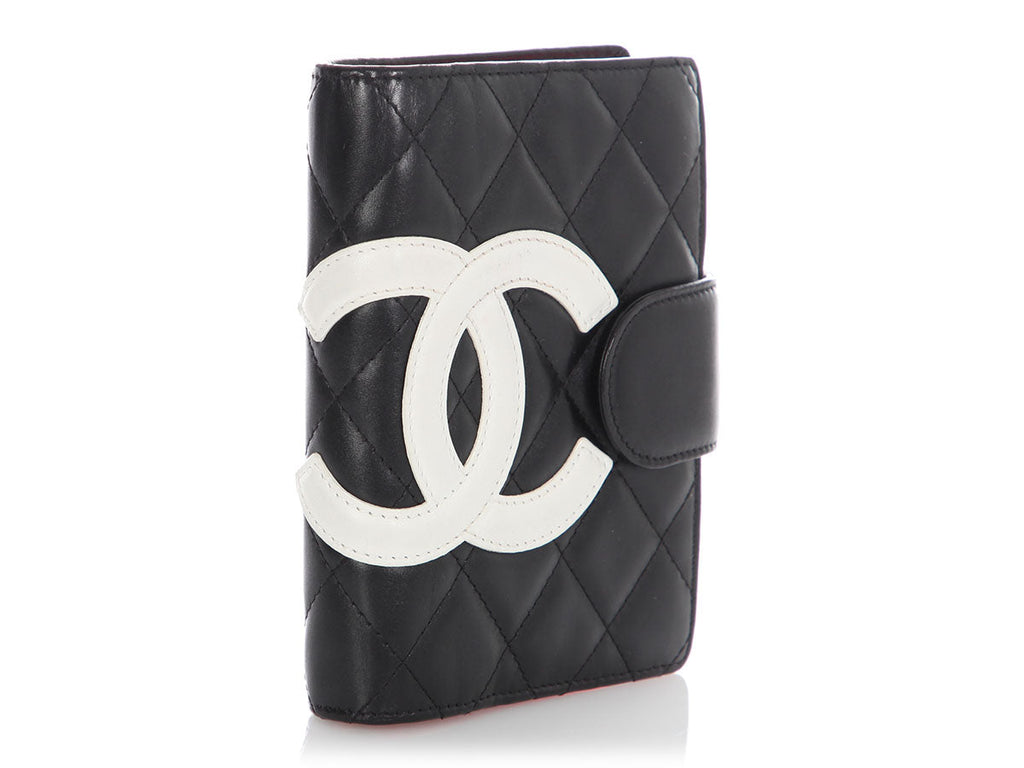 Chanel Small Black and White Cambon Ring Agenda