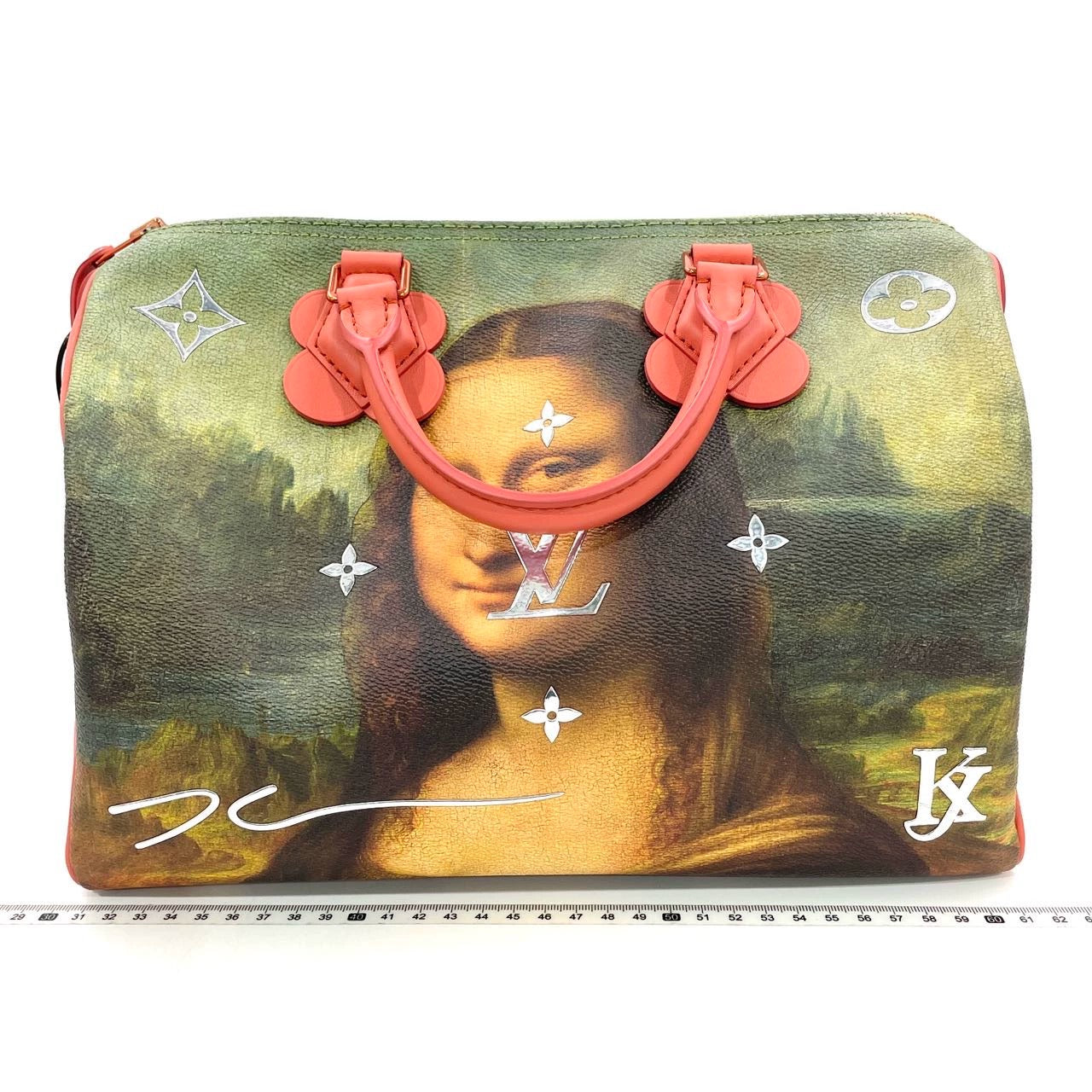Louis Vuitton x Jeff Koons Speedy 30 Monalisa Top Handle Bag
