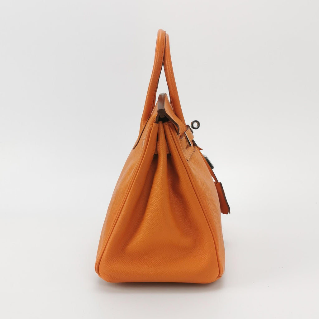 Hermes Birkin 25 Orange H 93 Epsom Leather Palladium Hardware