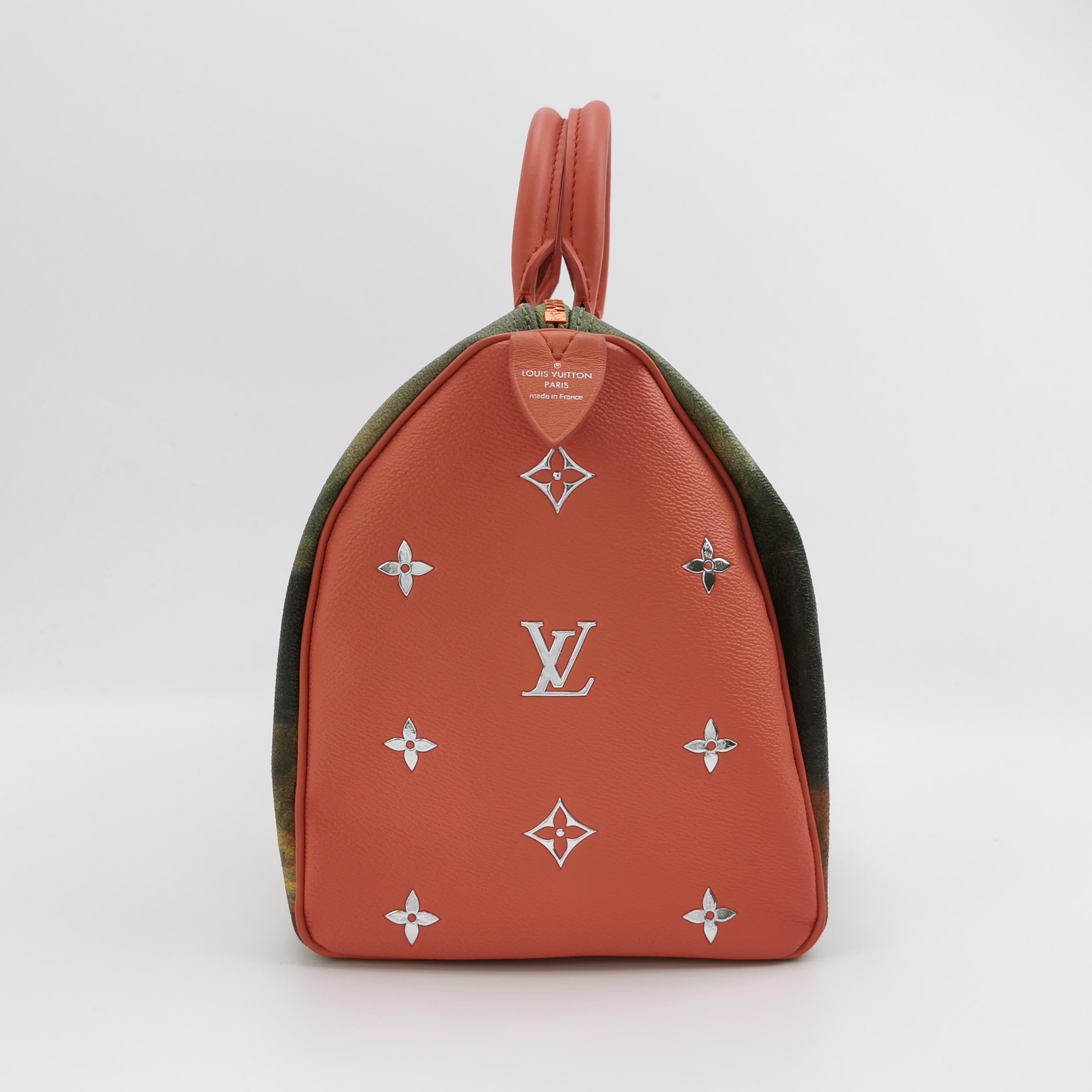 Louis Vuitton x Jeff Koons Speedy 30 Monalisa Top Handle Bag