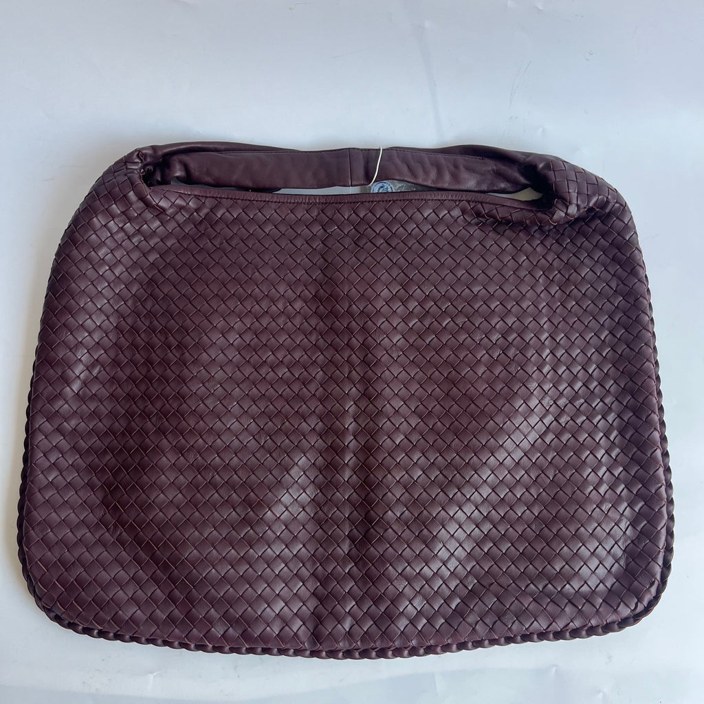 Bottega Veneta Hobo Maxi Dark Wine Burgundy Leather 51cm