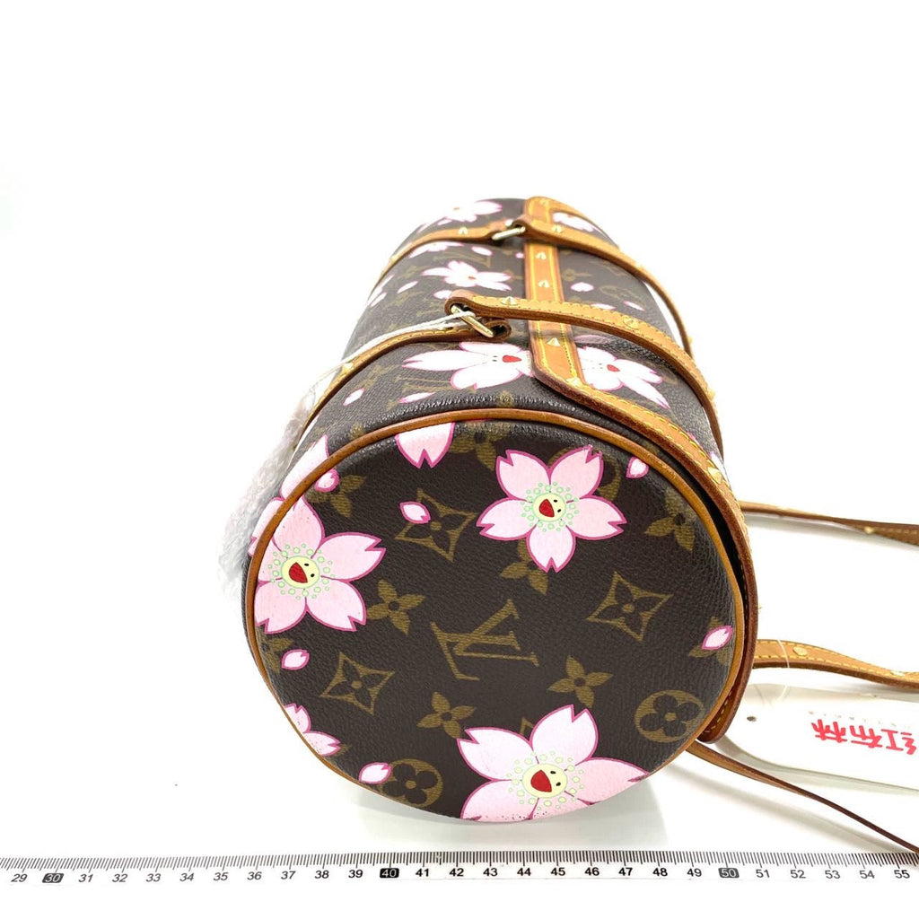 Louis Vuitton x Takashi Murakami Papillon 28 Cherry Blossom Monogram Handbag