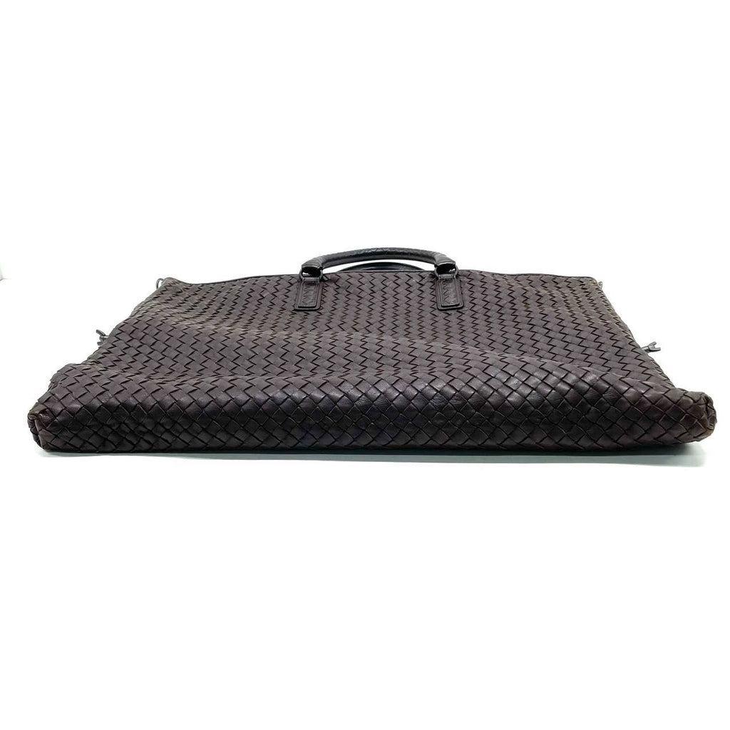 Bottega Veneta Maxi Convertible Tote Dark Chocolate Brown Leather 50cm