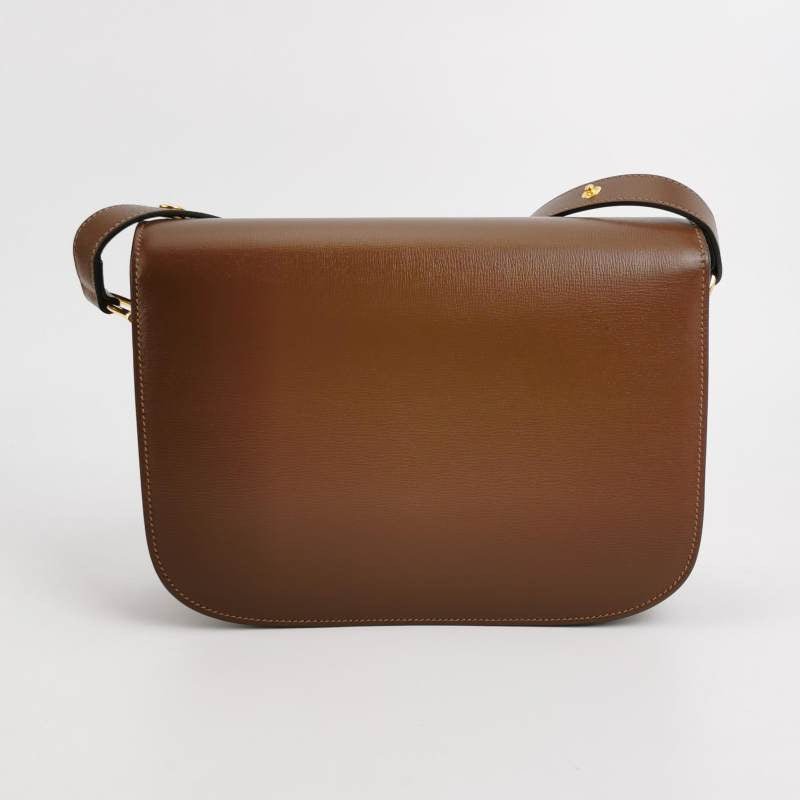 Gucci 1955 Horsebit Shoulder Bag Caramel Brown Small Leather