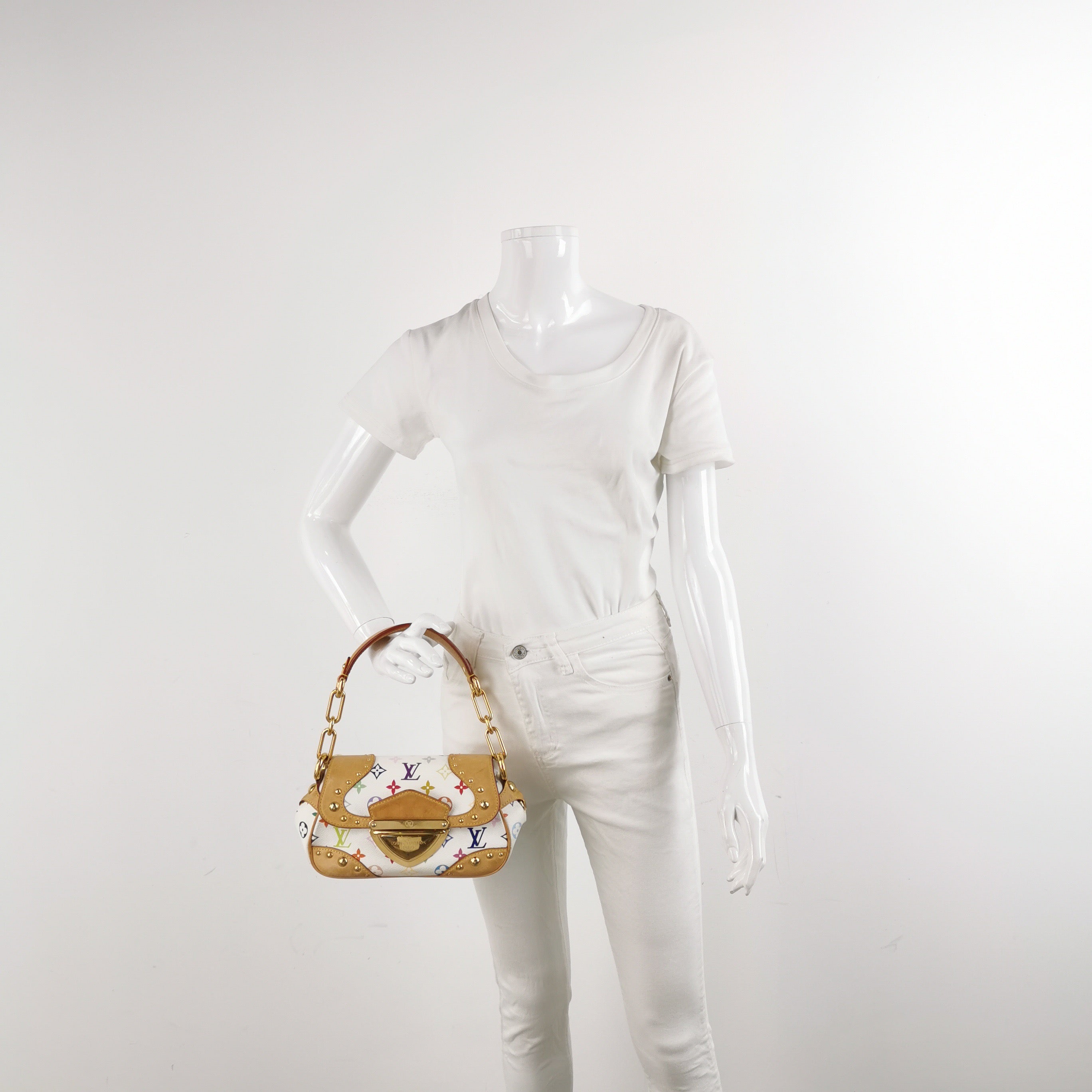 Louis Vuitton x Takashi Murakami Marilyn Small White Multicolor