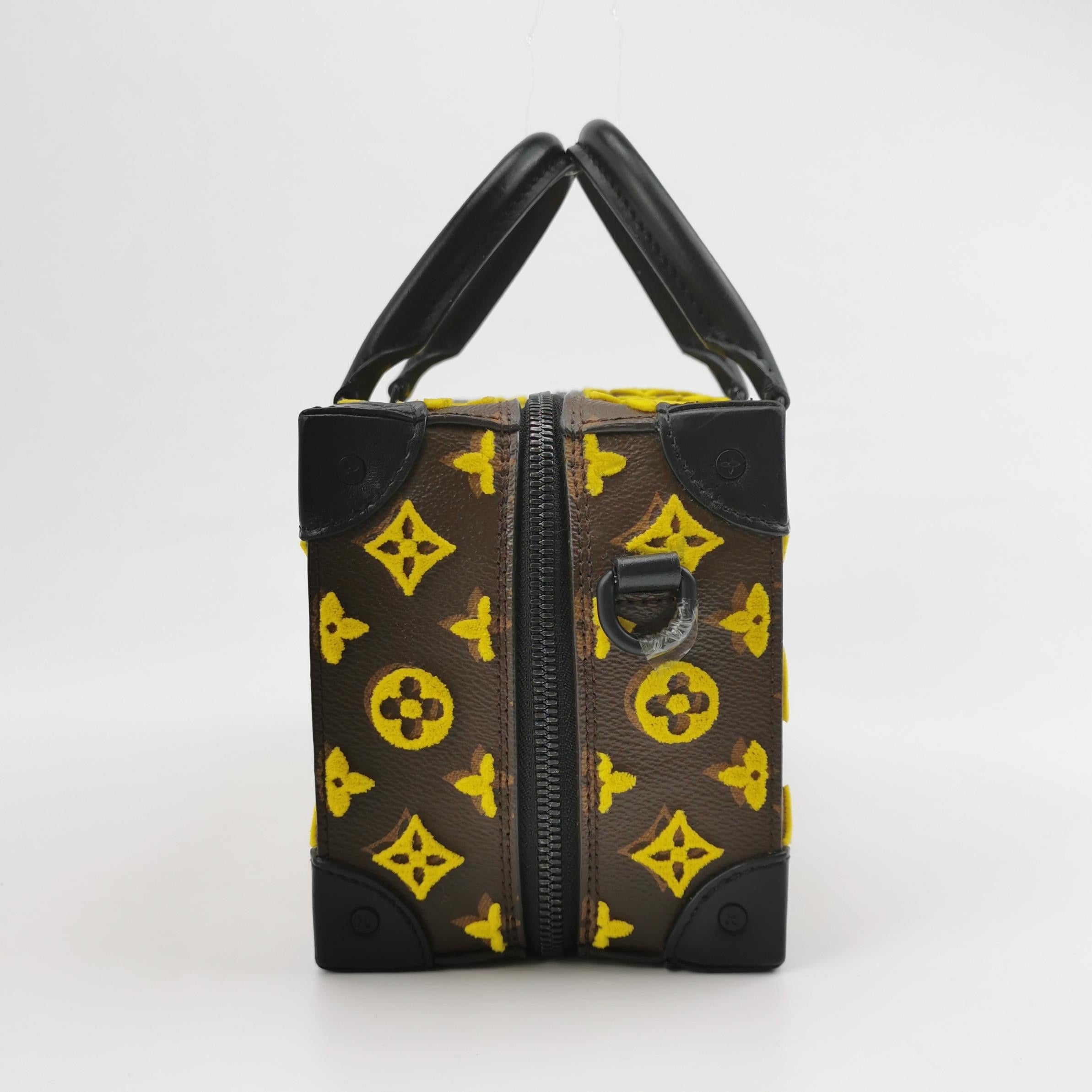 Louis Vuitton Soft Trunk Speedy Monogram Tuffetage Yellow