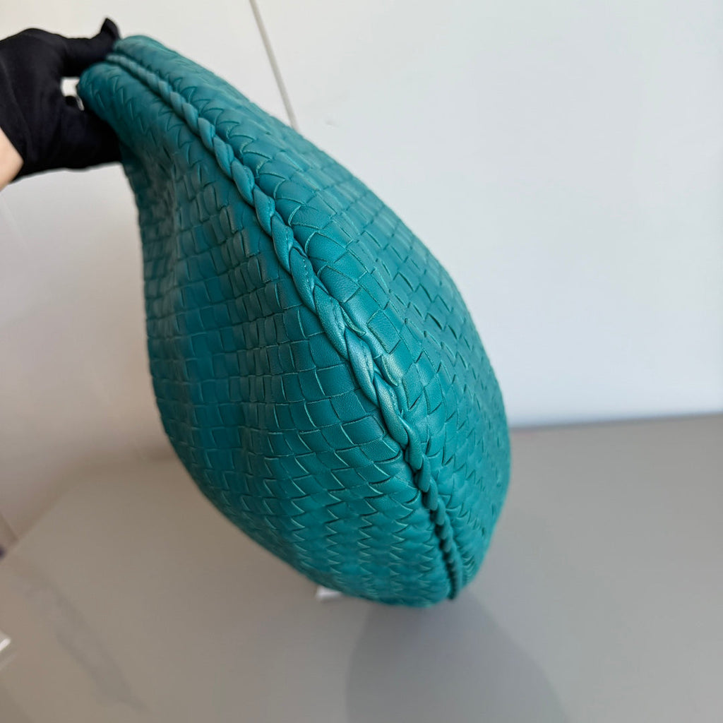 Bottega Veneta Hobo Bag Lambskin leather Green 47cm