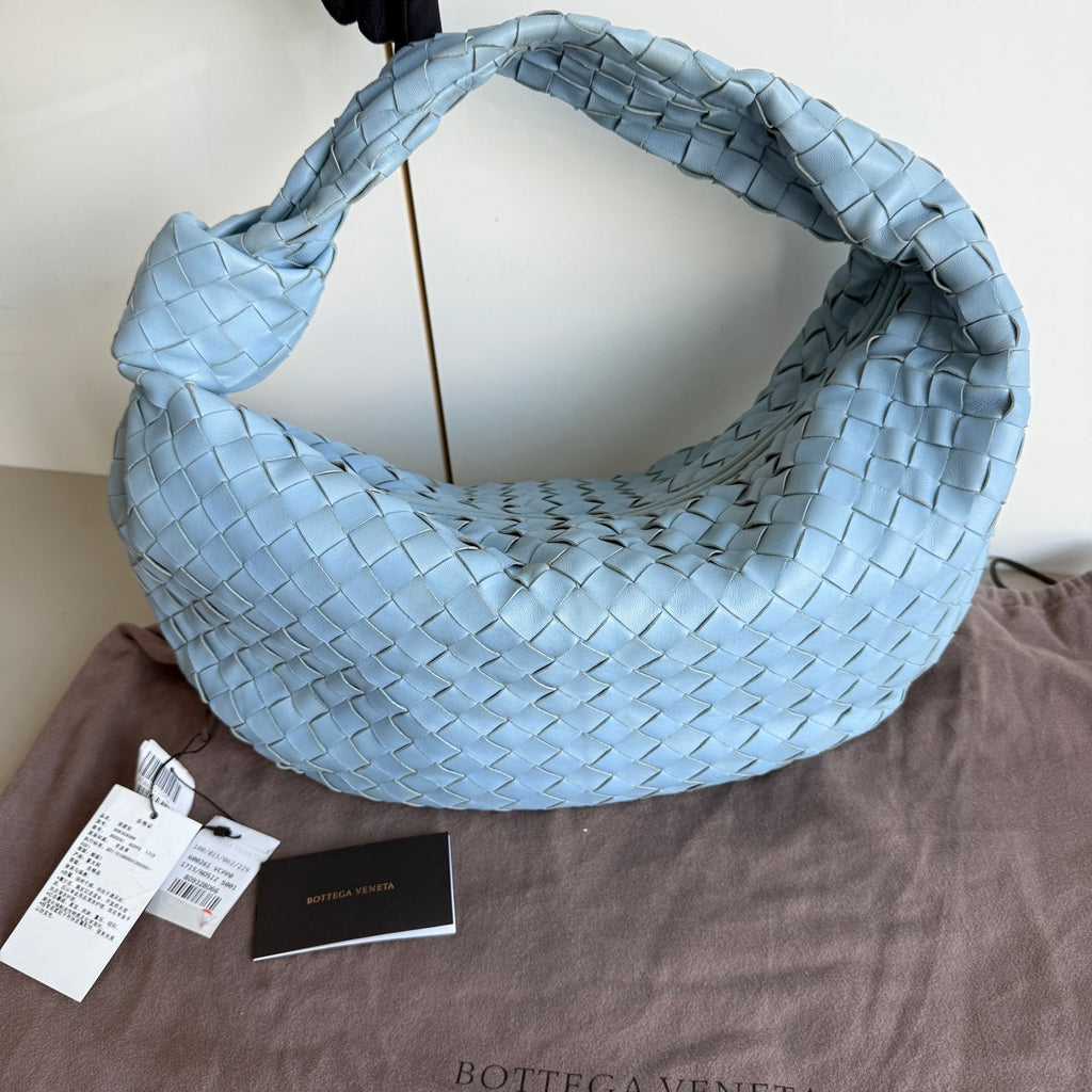 Bottega Veneta Jodie Small Baby Blue Lambskin Leather 40cm