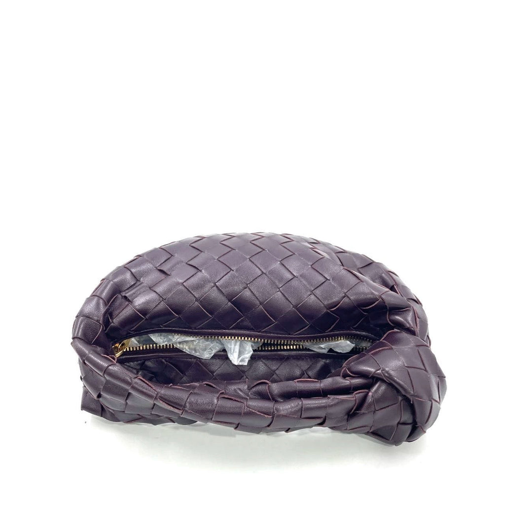 Bottega Veneta Jodie Mini Dark Burgundy Wine Leather