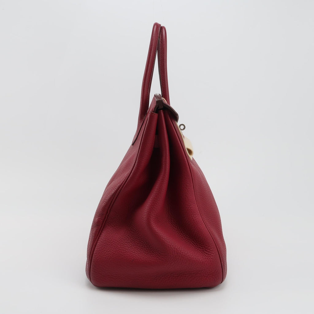 Hermes Birkin 35 B5 Rubis Togo Calfskin Leather Silver-tone Palladium Hardware 2010