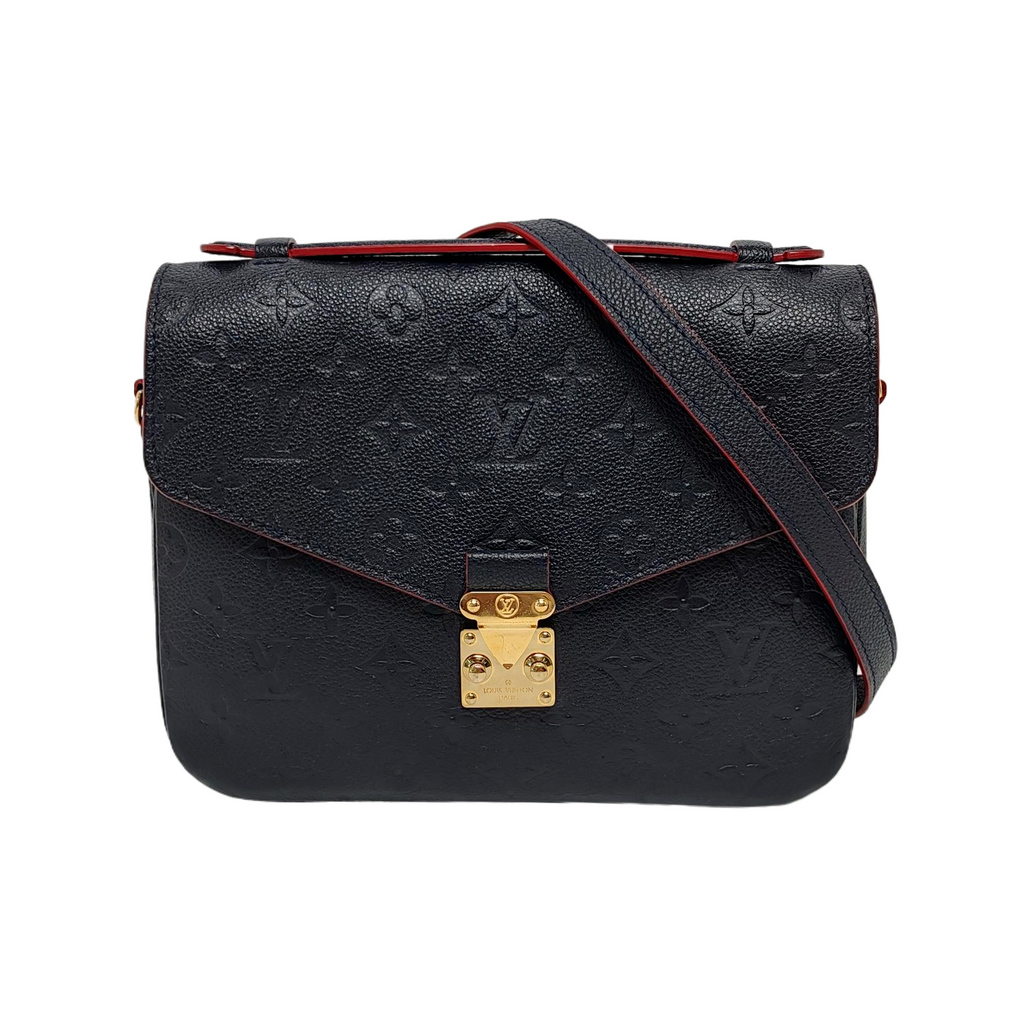 Louis Vuitton Pochette Métis Monogram Empreinte Leather Navy