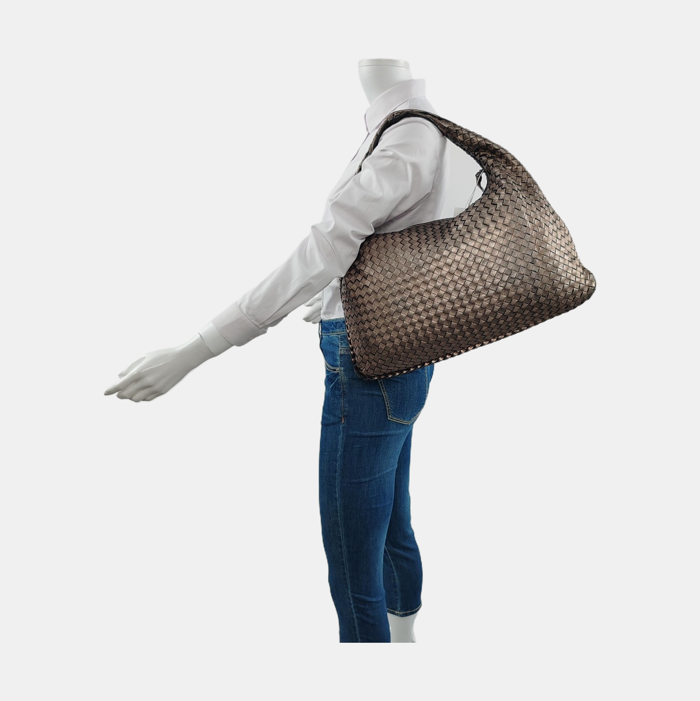 Bottega Veneta Veneta Hobo Metallic Copper Leather Medium 40cm