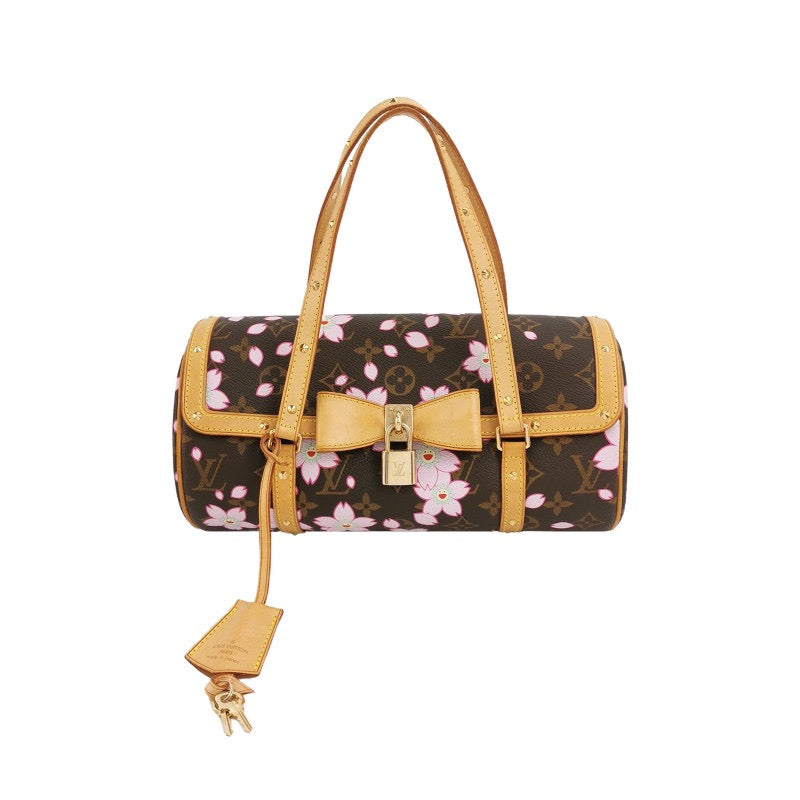 Louis Vuitton x Takashi Murakami Papillon 28 Cherry Blossom Monogram Handbag