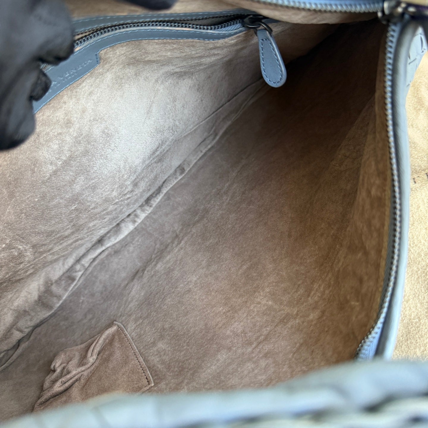 Bottega Veneta Veneta Hobo Misty Blue Intrecciato Leather Bag Medium 45cm