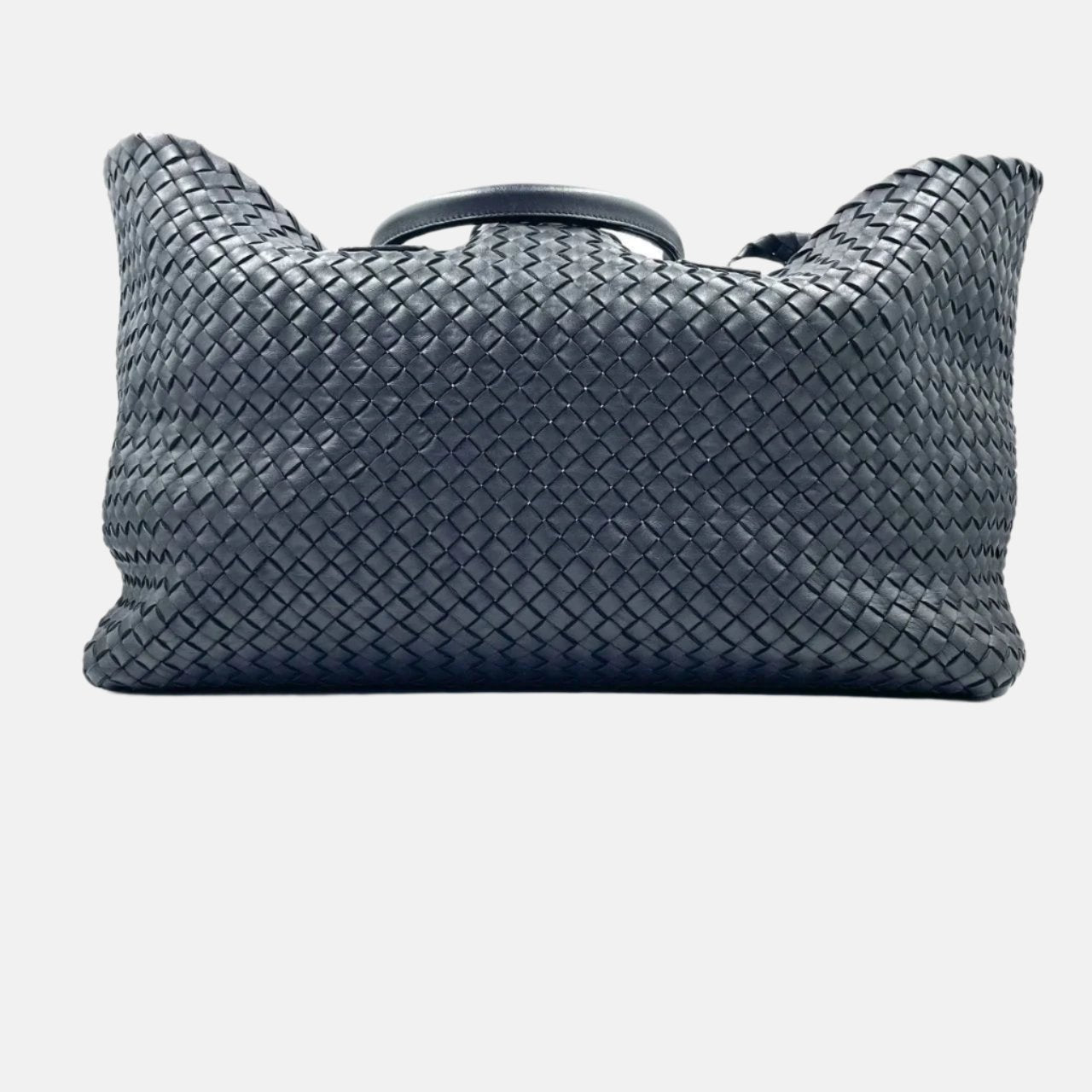 Bottega Veneta Cabat Large Intreccio Leather Tote Bag Black 45cm