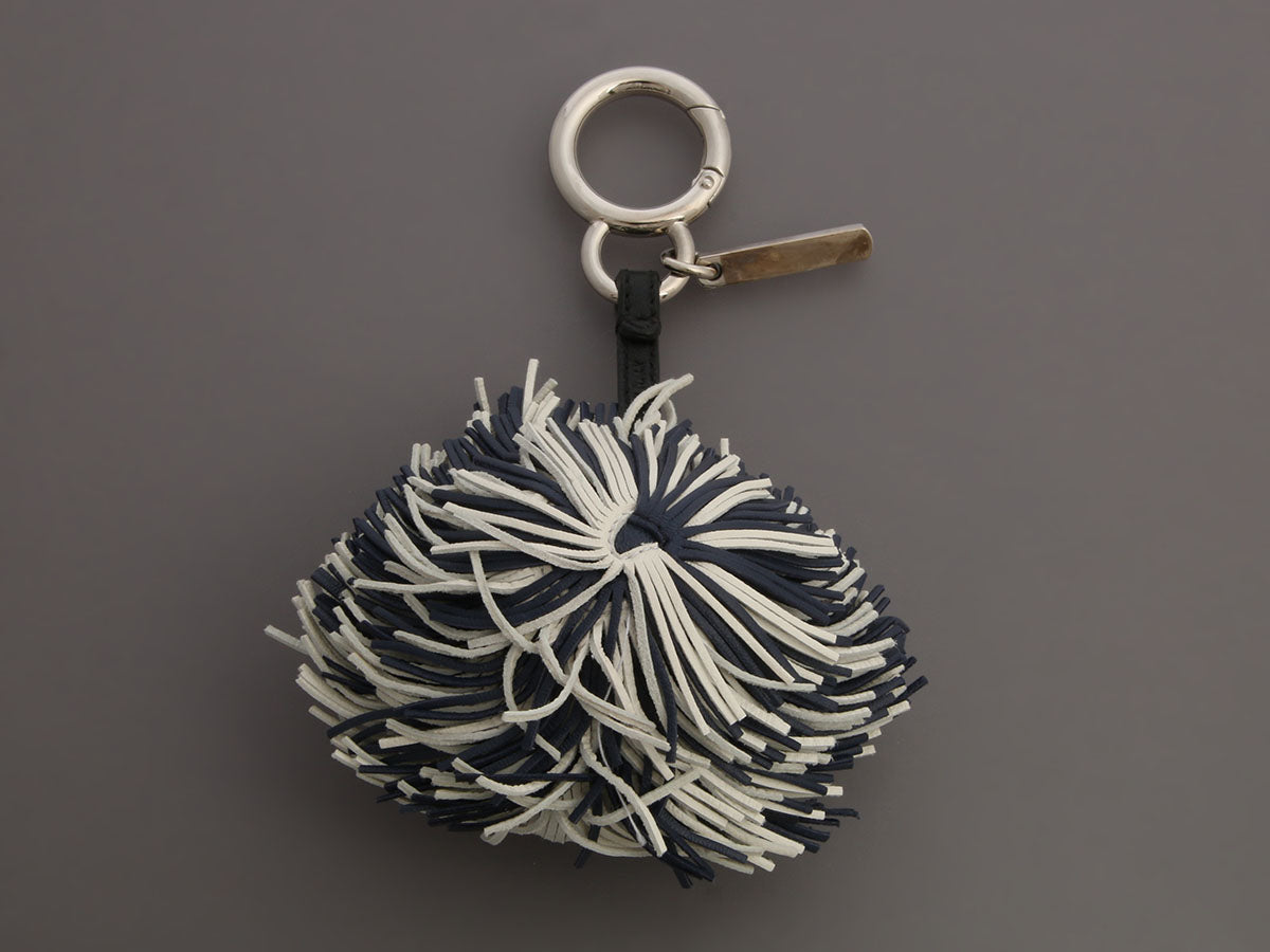 Fendi Leather Fringe Bug Charm