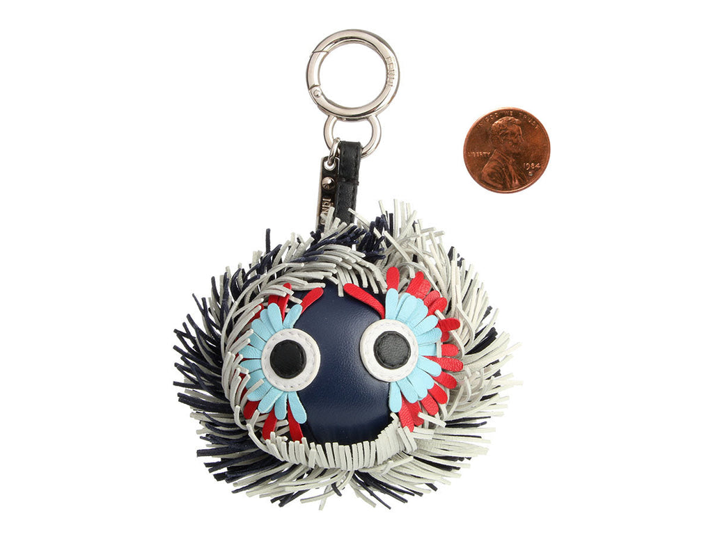 Fendi Leather Fringe Bug Charm