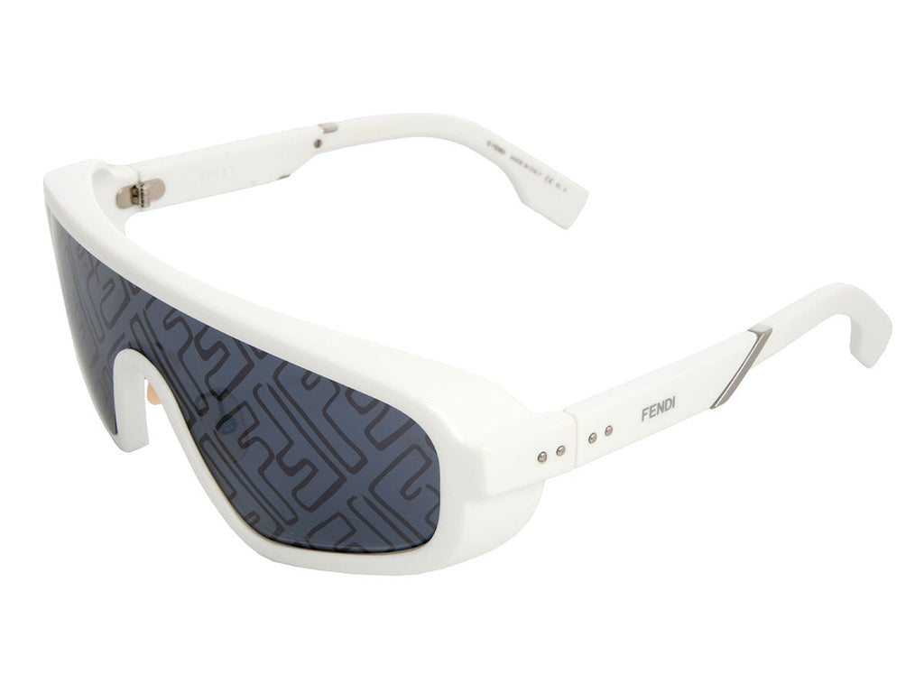 Fendi White Zucca Logo Sunglasses
