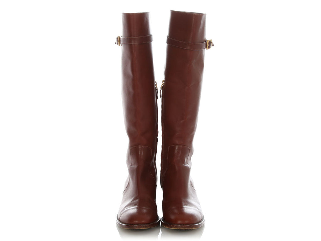 Fendi Brown Riding Boots