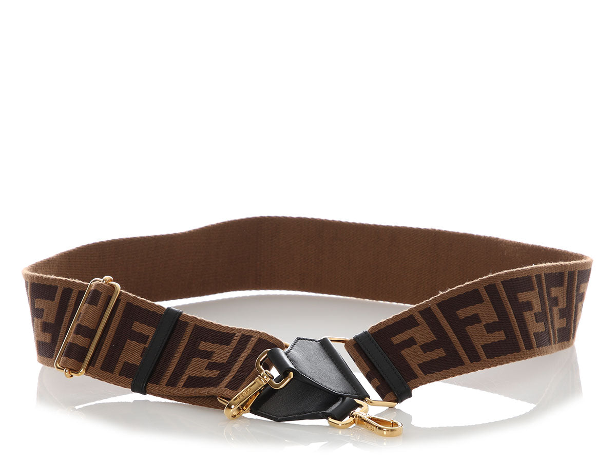 Fendi Fendi Black and Brown FF Strap You