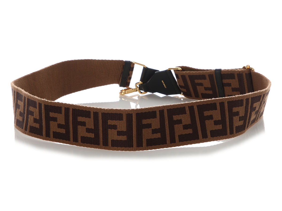Fendi Fendi Black and Brown FF Strap You