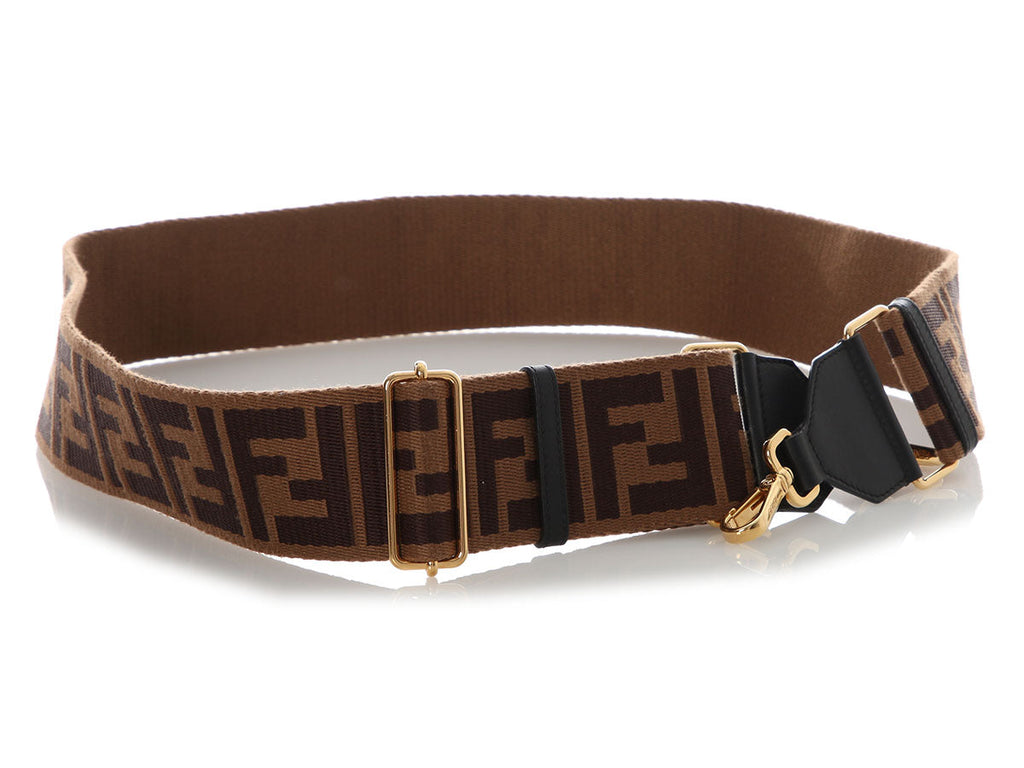 Fendi Fendi Black and Brown FF Strap You