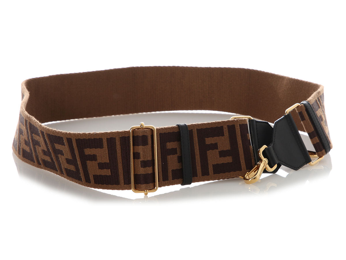 Fendi Fendi Black and Brown FF Strap You