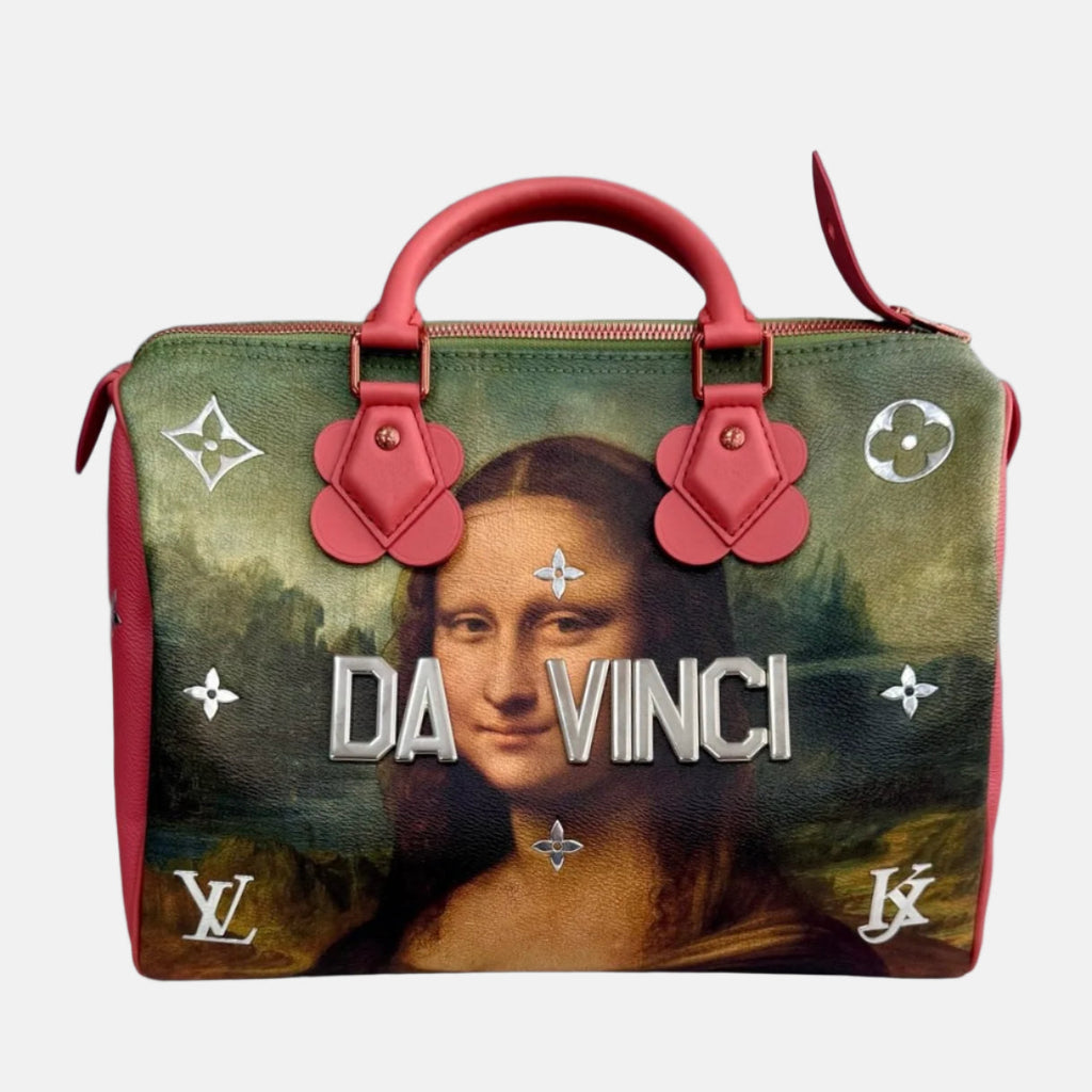 Louis Vuitton x Jeff Koons Speedy 30 Monalisa Top Handle Bag