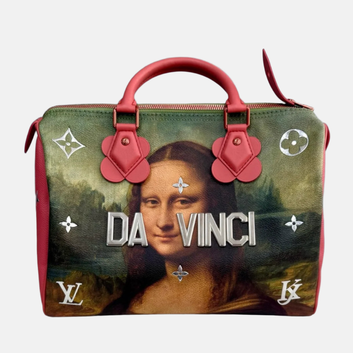Louis Vuitton x Jeff Koons Speedy 30 Monalisa Top Handle Bag