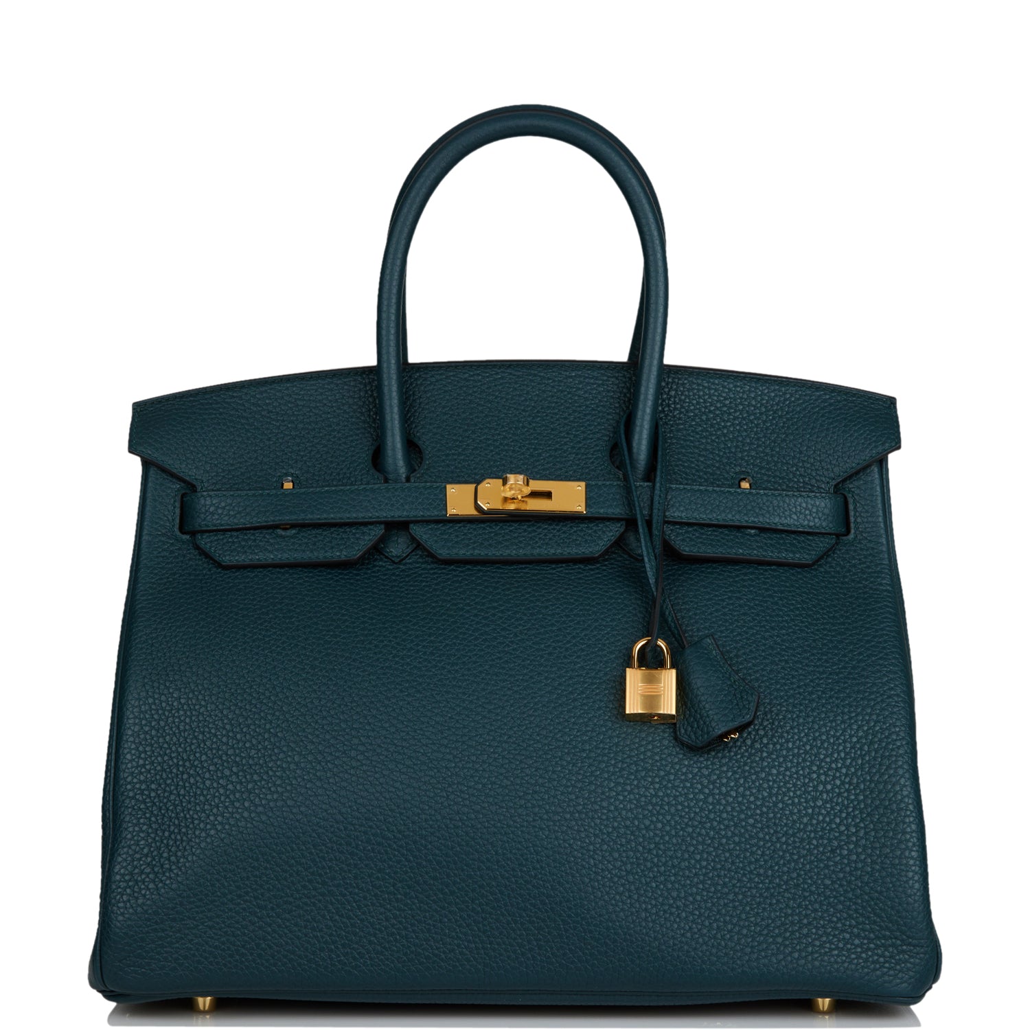 Hermes Birkin 35 Vert Cypress Togo Gold Hardware