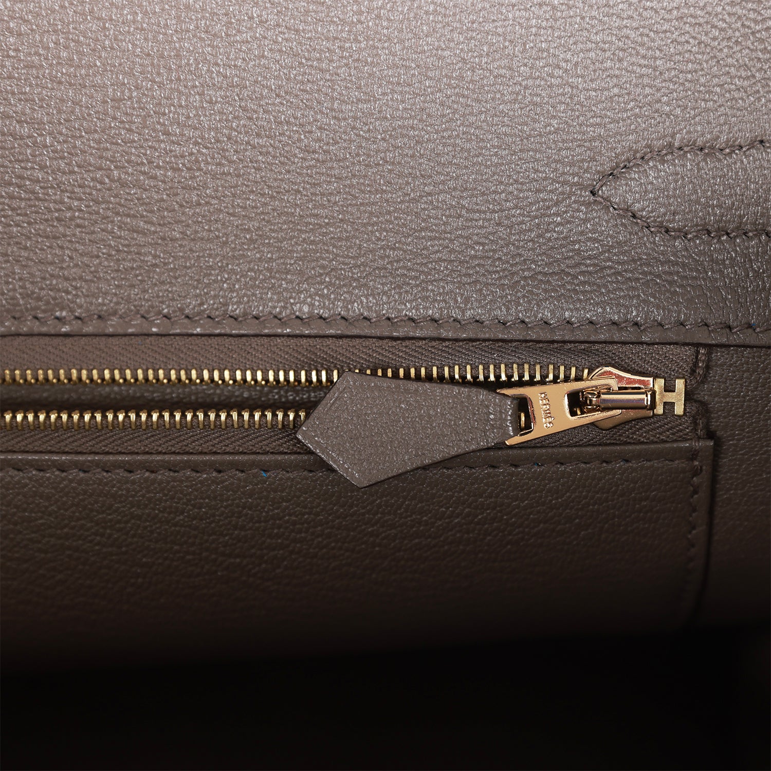 Hermes Special Order (HSS) Birkin 30 Bleu Electric and Etain Clemence Brushed Gold Hardware