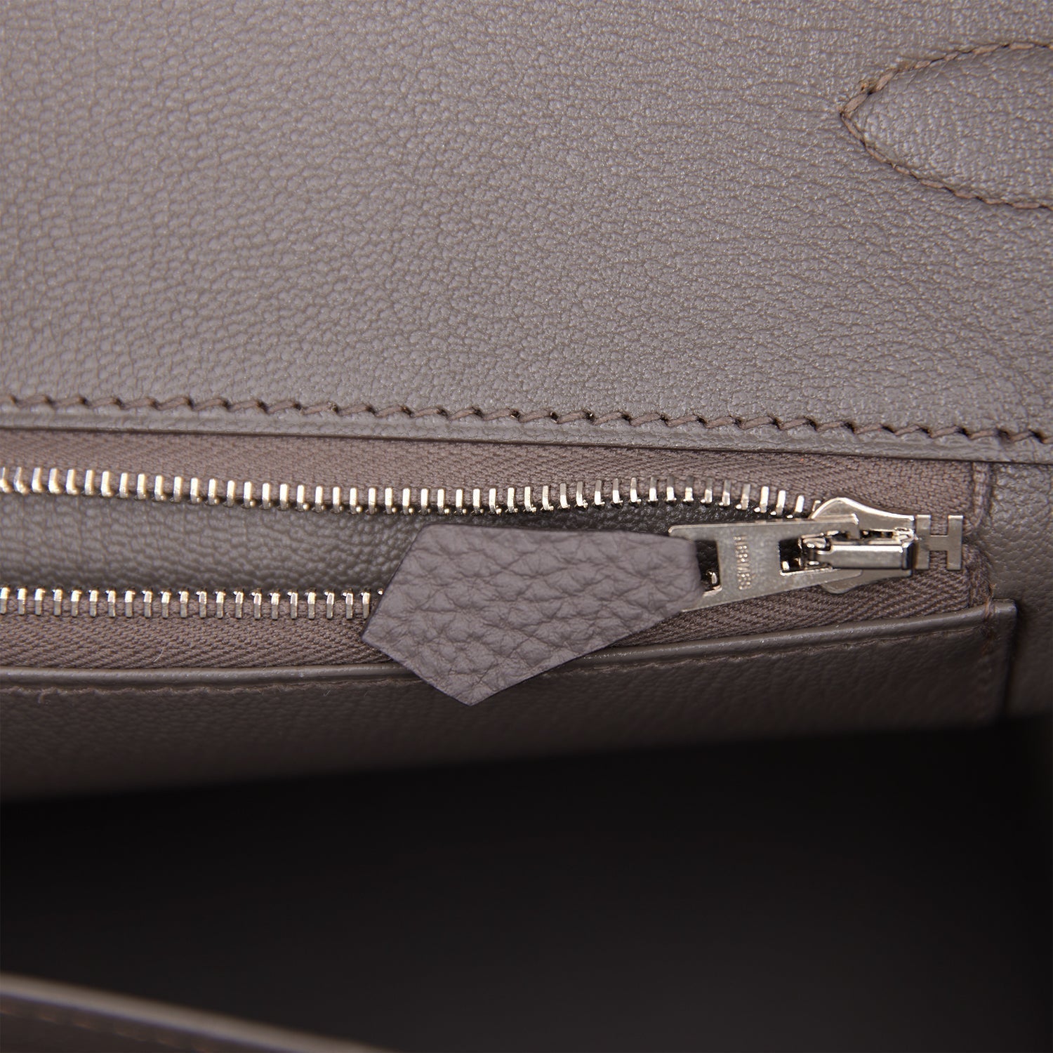 Hermes Birkin 35 Etain Togo Palladium Hardware