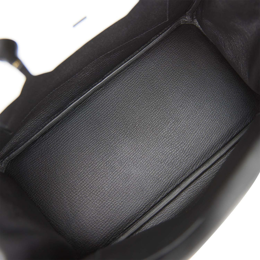 Hermes Special Order (HSS) Birkin 30 White and Black Clemence Brushed Gold Hardware