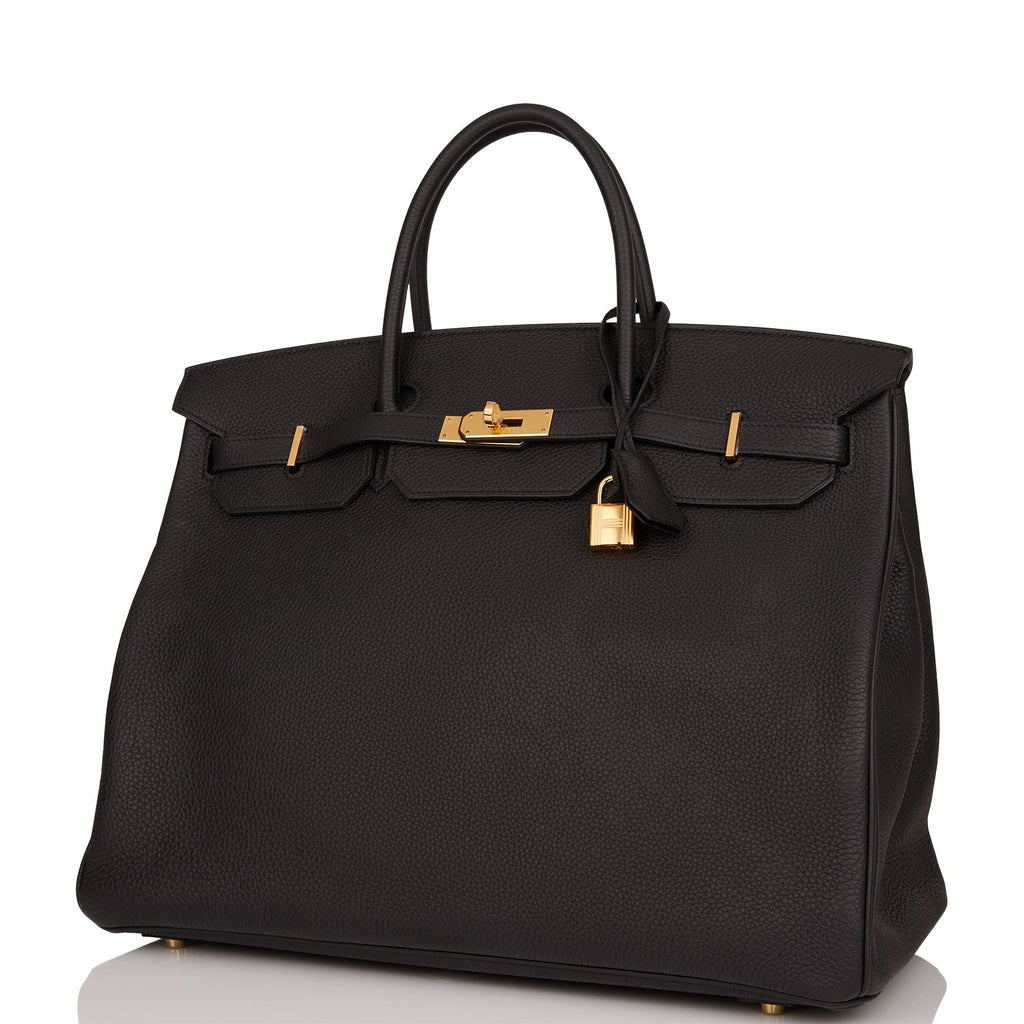 Hermes Birkin 40 Black Togo Gold Hardware