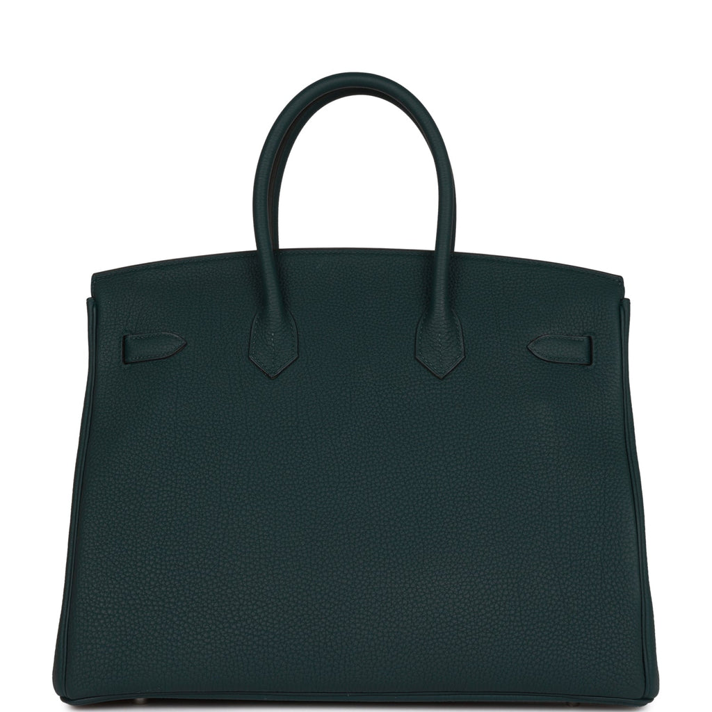 Hermes Birkin 35 Vert Cypress Togo Palladium Hardware