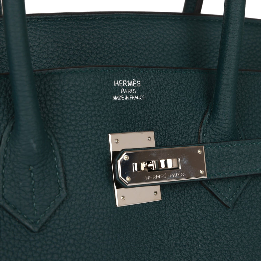 Hermes Birkin 35 Vert Cypress Togo Palladium Hardware