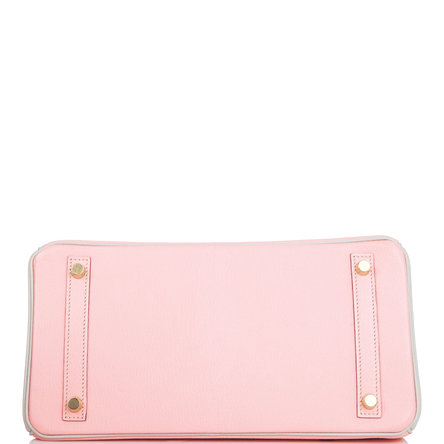 Hermes Special Order (HSS) Birkin 30 Rose Sakura and Gris Perle Chevre Brushed Gold Hardware