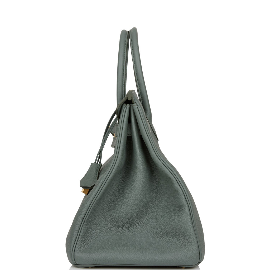 Hermes Birkin 35 Vert Amande Togo Gold Hardware
