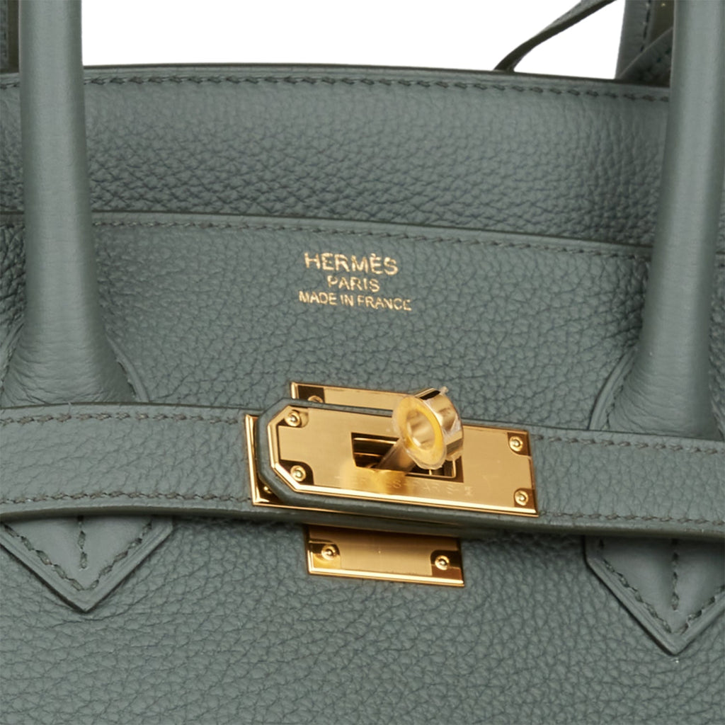 Hermes Birkin 35 Vert Amande Togo Gold Hardware